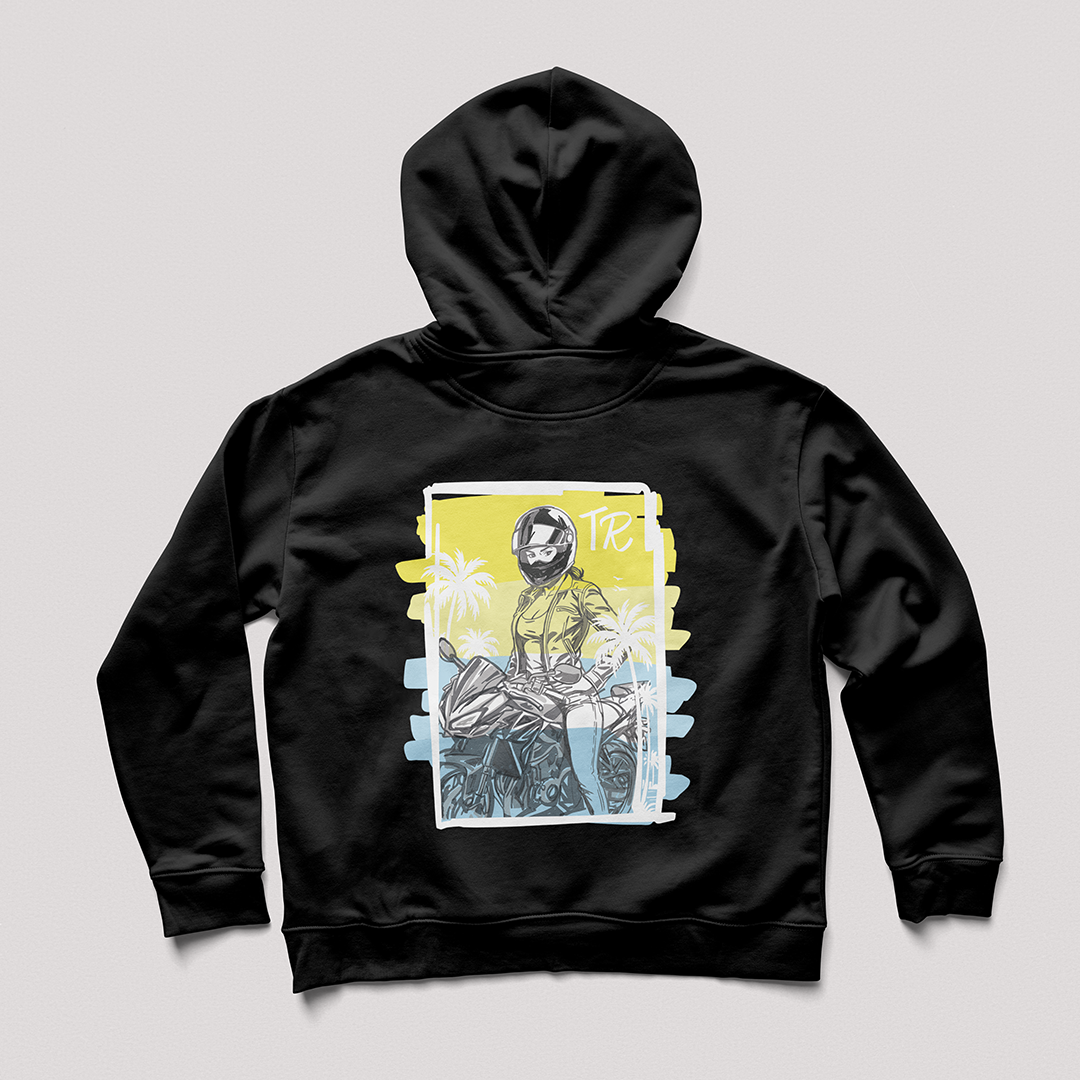 Sweat seul design palmer dos Sweat Unisexe - Sunset Ride